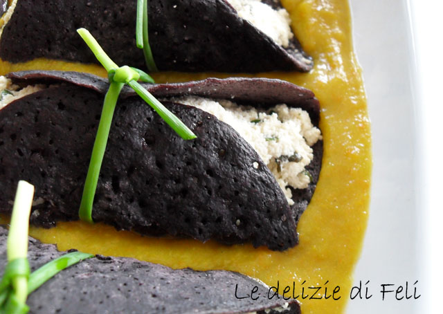 Crespelle di riso nero fermentato